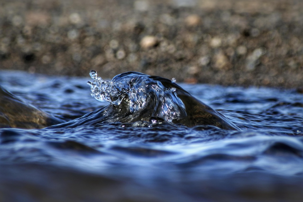 Photo d'une vague dans une rivière